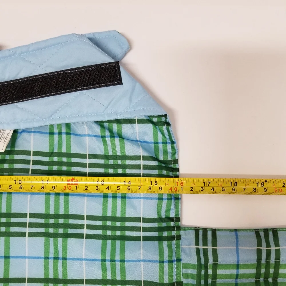 Companion Road Collections Blue Plaid Reversible Pet Vest Sz M NWOT